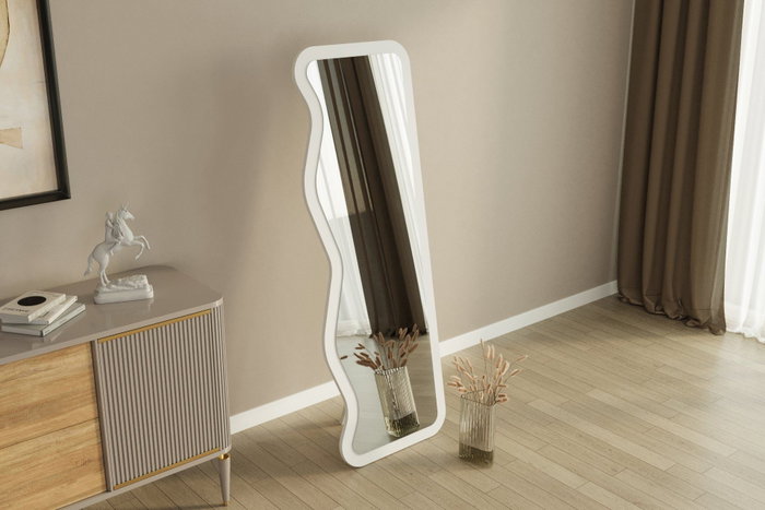 Hanah Home Espejo Ecológico Flotal-E Blanco 160 cm Alto x 50 cm Ancho